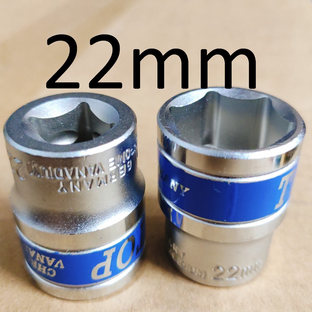 Khẩu / tuýp 22 mm TOP chính hãng, size 1/2 phổ thông, Cty TM&amp;XNK TOP Việt Nam