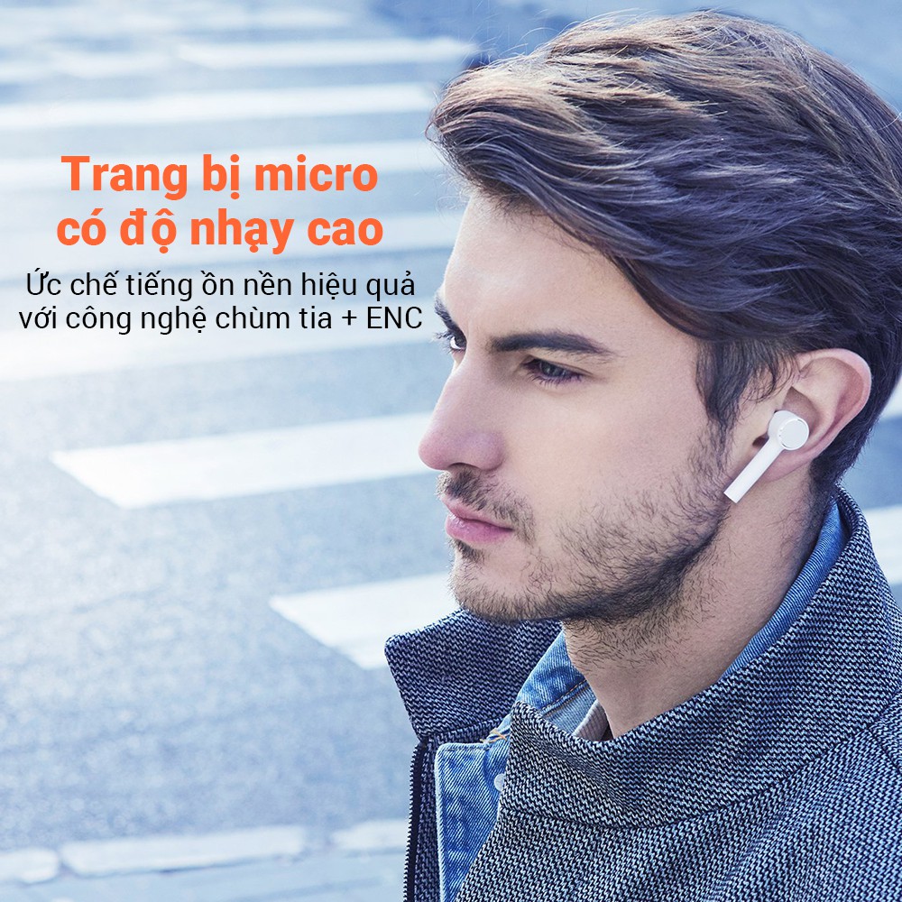 Tai nghe Xiaomi True Wireless Redmi Earphones ZBW4485GL Trắng  -BH 6 tháng