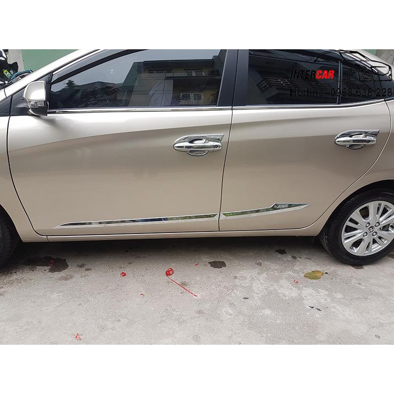 Bộ nẹp viền sườn xe VIOS 2019, 2020, 2021