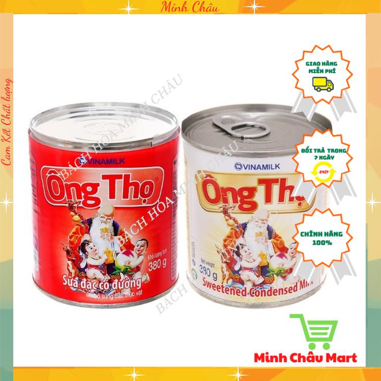 Sữa Đặc Ông Thọ Vinamilk Trắng - Đỏ Hộp 380g