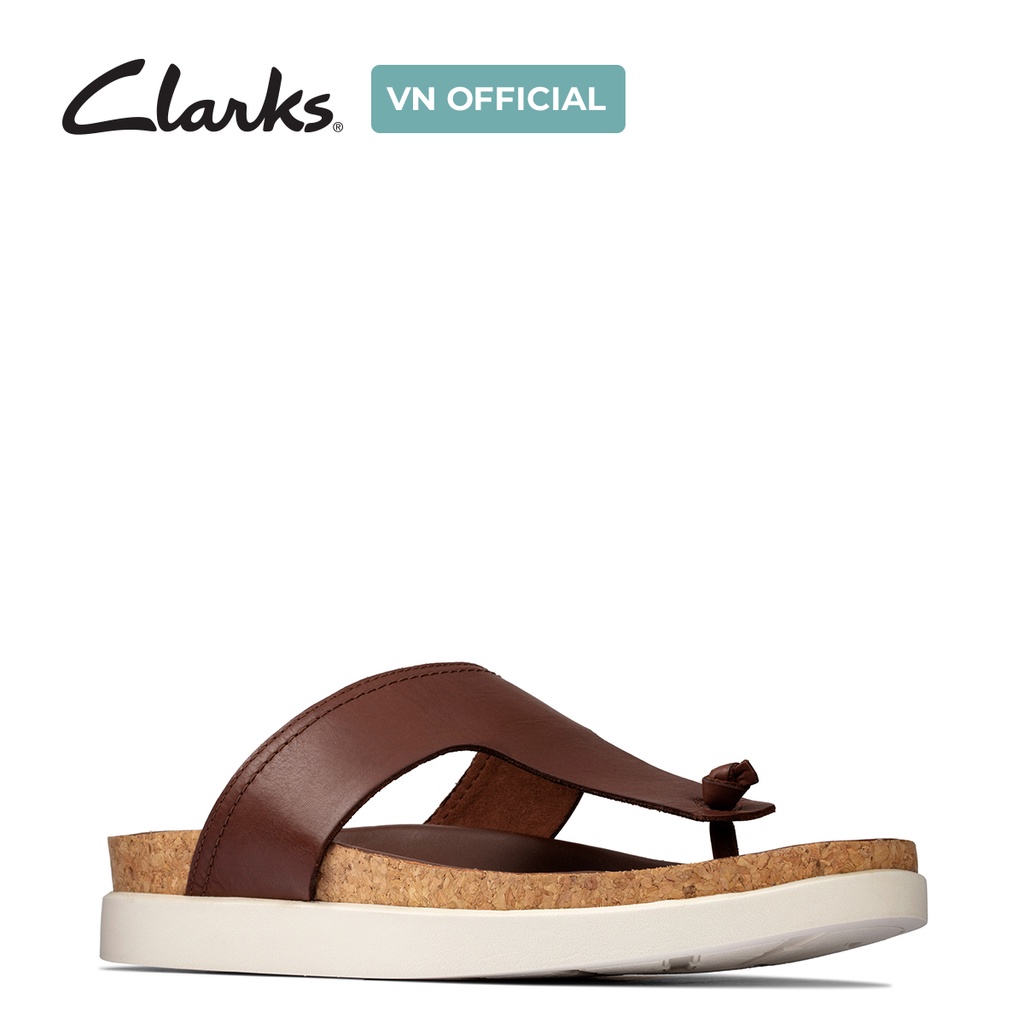 Dép xăng đan nam xỏ ngón CLARKS Sunder Post màu da bò