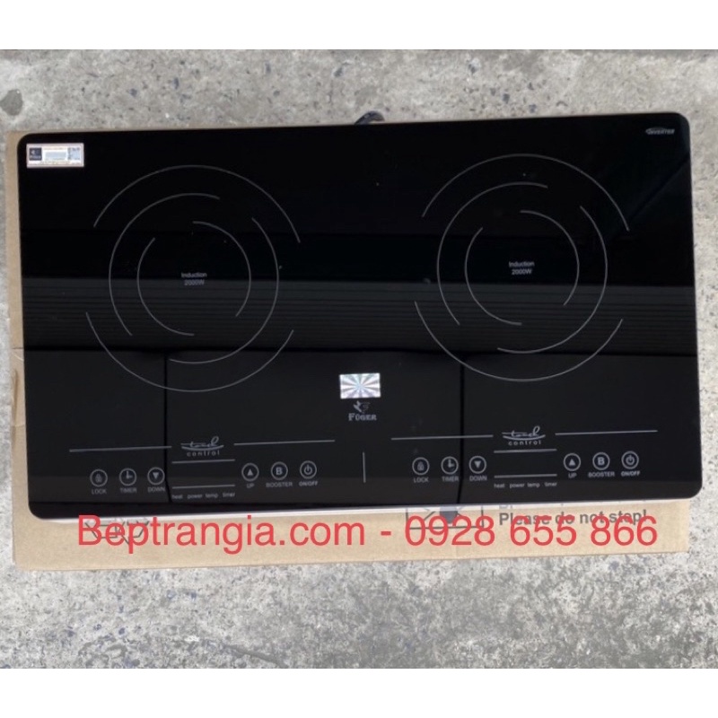 Bếp từ dương Fuger FG 60D, Bếp từ đôi dương Sevilla SV 202, Inverter tiết kiệm điện, Booter nấu siêu nhanh