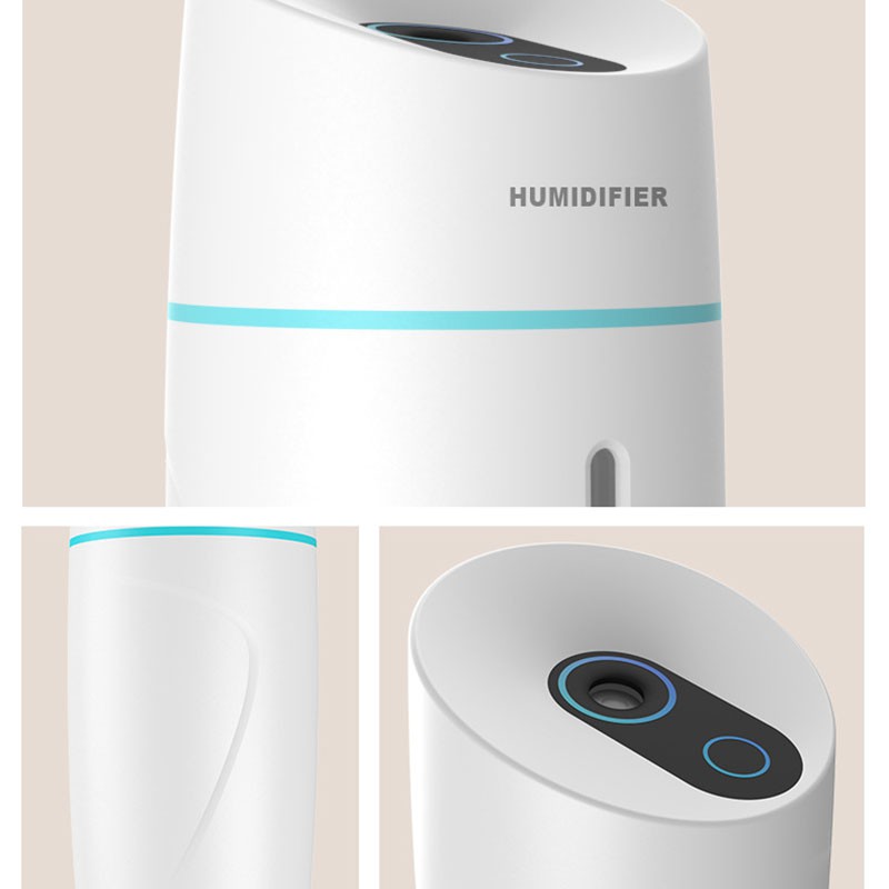 Máy phun sương tạo ẩm Humidifier - Tạo độ ẩm mini - giữ ẩm - khuếch tán xông tinh dầu - Dung tích 250ML - Phụ Kiện HB