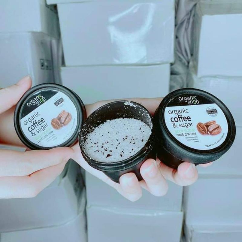 Muối tẩy tế bào chết toàn thân ORGANIC Coffee & Sugar