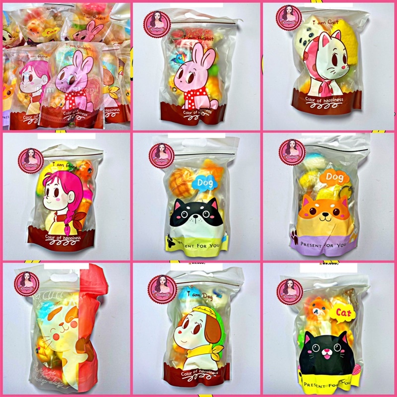 ComBo 10EM Squishy Mini Ngẫu Nhiên Giá Rẻ Kèm Bao Bì Đầy Đủ