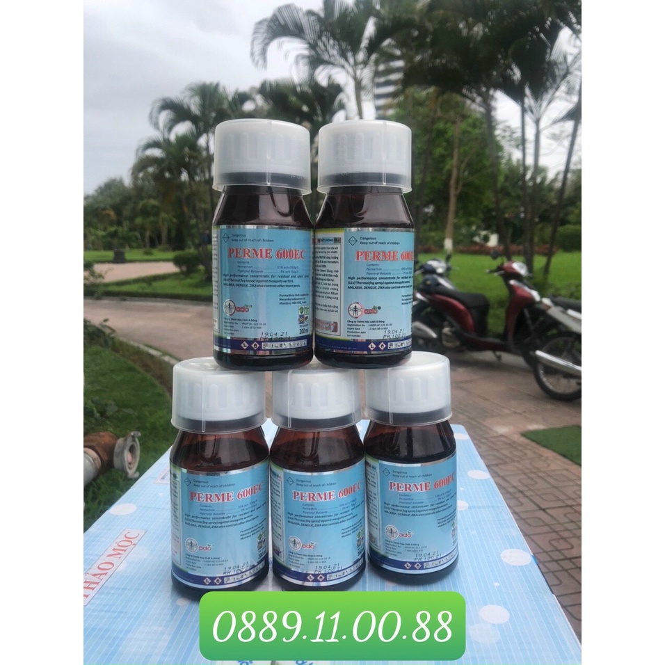 Thuốc diệt côn trùng thảo mộc không mùi - PERME 600EC chai 500ml