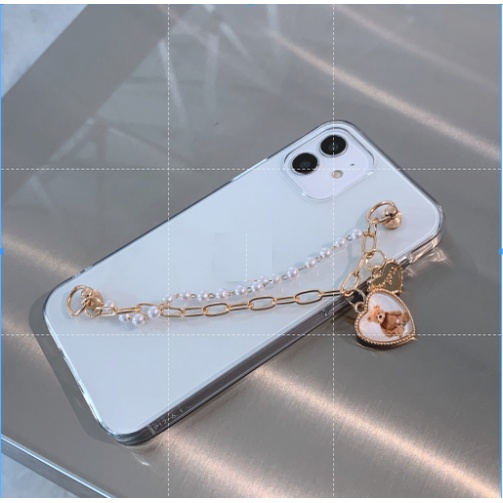 Ốp Điện Thoại Tpu In Hình Gấu Vàng Kèm Dây Đeo Cho iPhone 7 8 plus iPhonex/xs xr xs max iPhone11 11 Pro 11 Promax