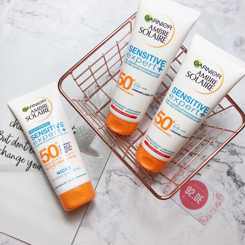 [ GIÁ ƯU ĐÃI] KEM CHỐNG NẮNG GARNIER AMBRE SOLAIRE Sensitive Expert SPF 50+ 200ML