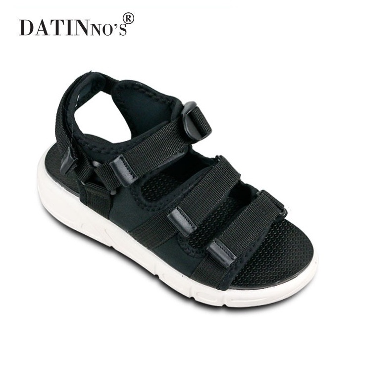 Giày Sandal 3 Quai Ngang Cho Nữ Đi Học DATINNOS (Đen Hồng) - DT33