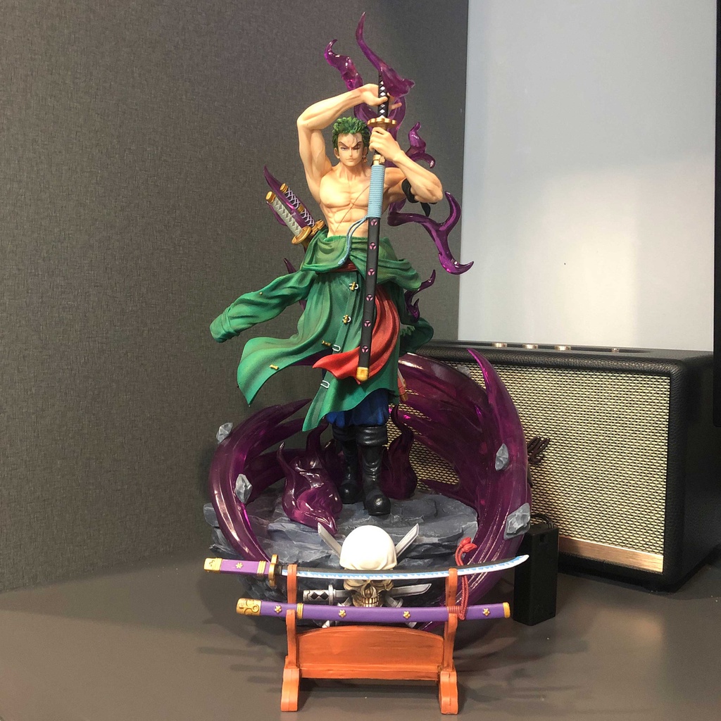 Figure / Mô hình Zoro Hắc Kiếm 43 cm BẢN CAO CẤP có LED