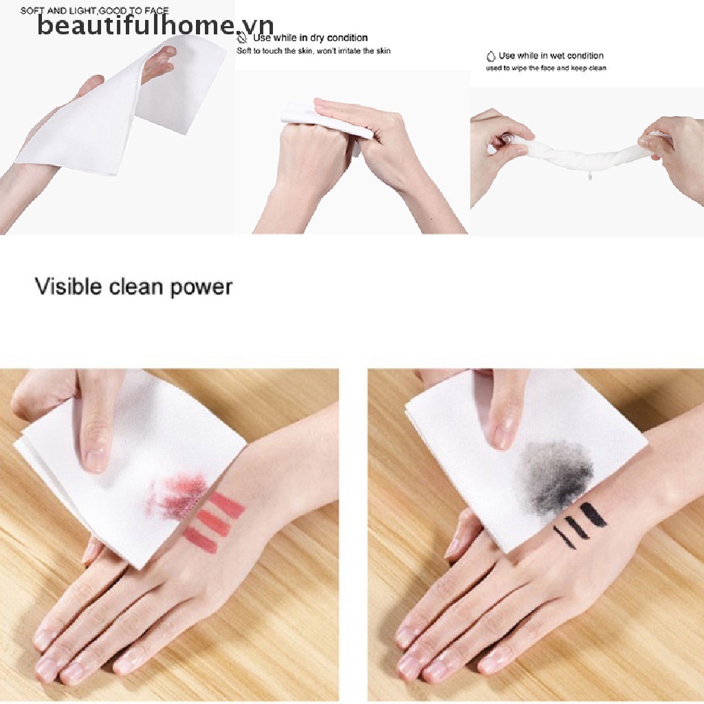 Set 50 / 100 Bông cotton Sử Dụng Một Lần Tiện Lợi