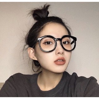 Kính gọng nhựa tròn cute