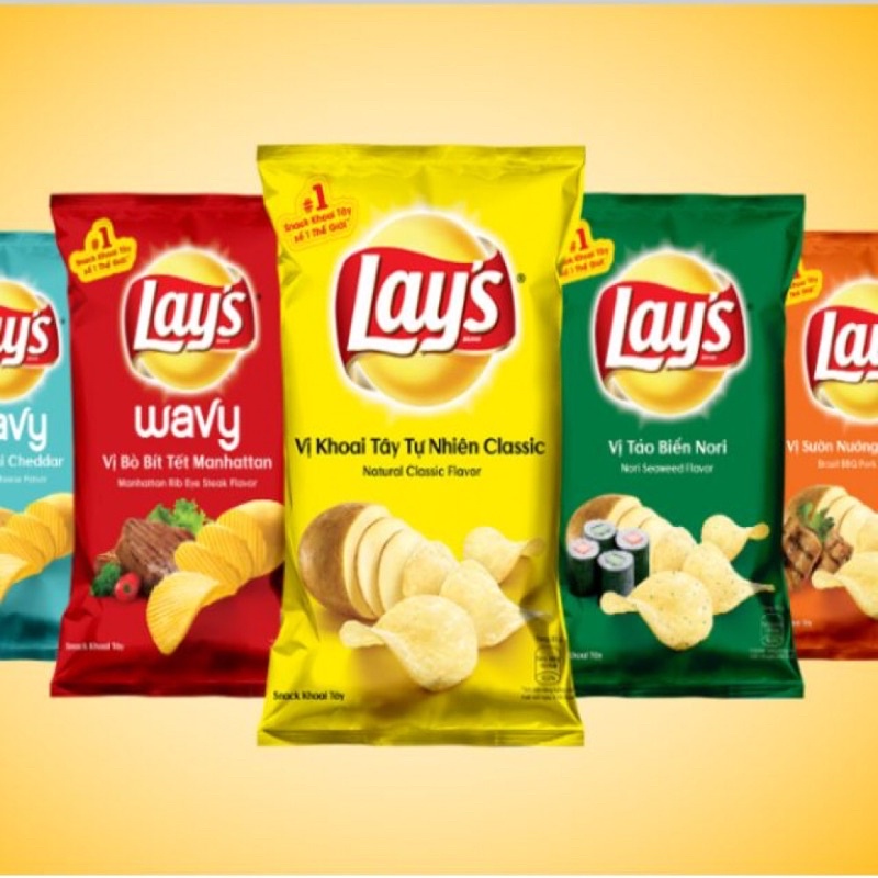 10gói Bánh Snack Khoai Tây Lays loại 95gr