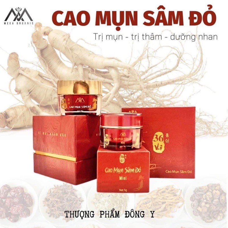 Cao mụn sâm đỏ