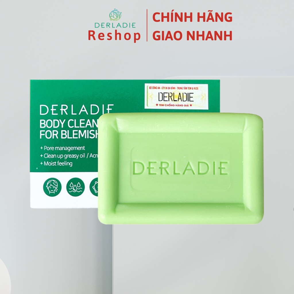 Xà Phòng Giảm Mụn Cơ Thể Sau 7 Ngày Derladie Body Cleansing Bar For Blemish Skin 50g