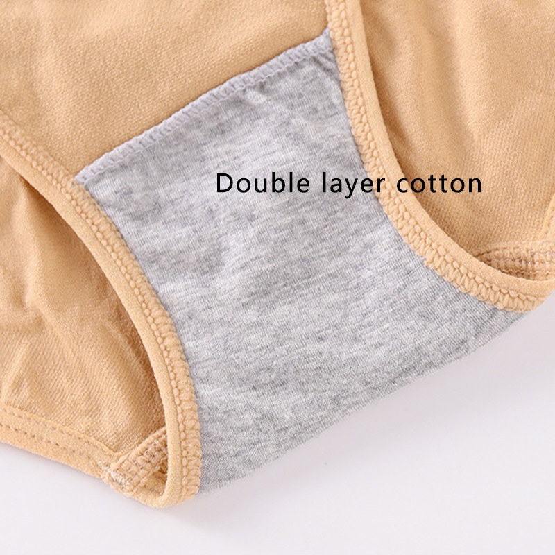 4 Pcs Women 3D Honeycomb Panties Seamless Warm Palace Underwear