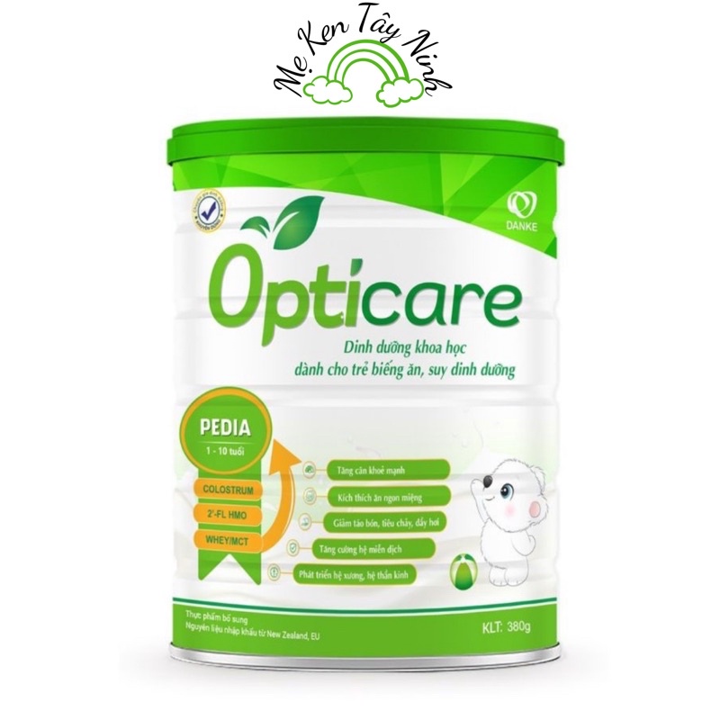 Sữa Opticare đủ số Infant/ Pedia/ GrowIQ 380g, 850g