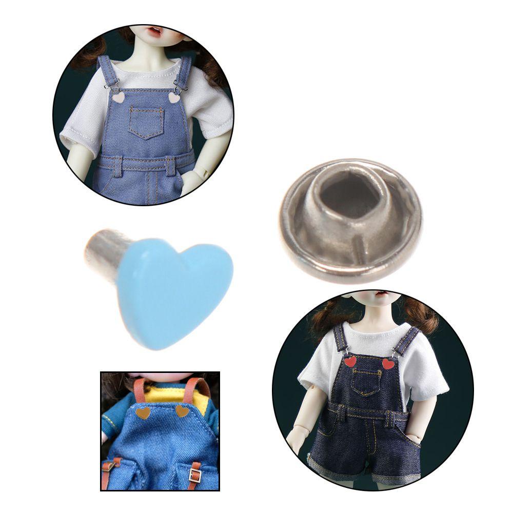 Set 10 / 20 Khóa Thắt Lưng Quần Áo / Búp Bê Diy 6mm Bằng Kim Loại