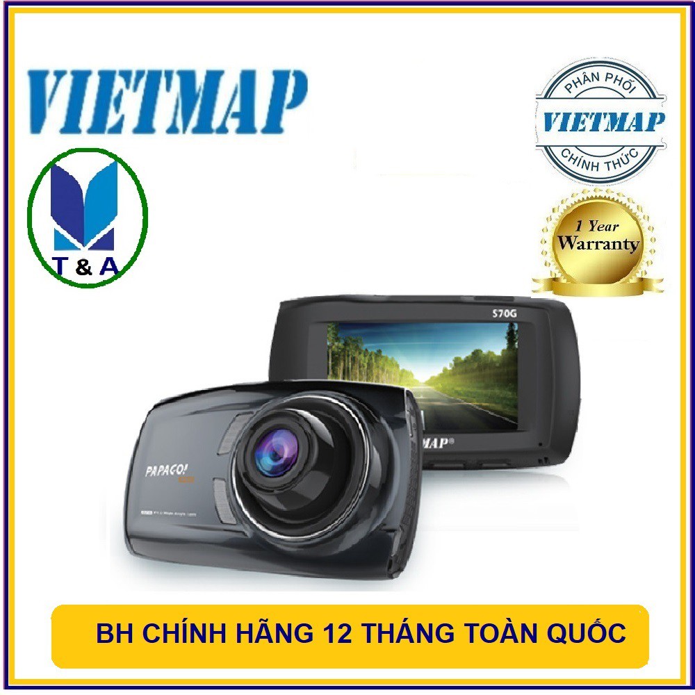 Camera Hành Trình Papago Gosafe VIETMAP S70G + Cảnh báo giao thông - Phân phối chính hãng