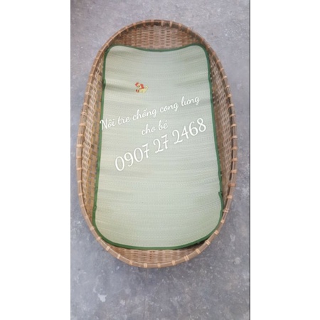Nôi tre 90x60 kèm chiếu lót nôi