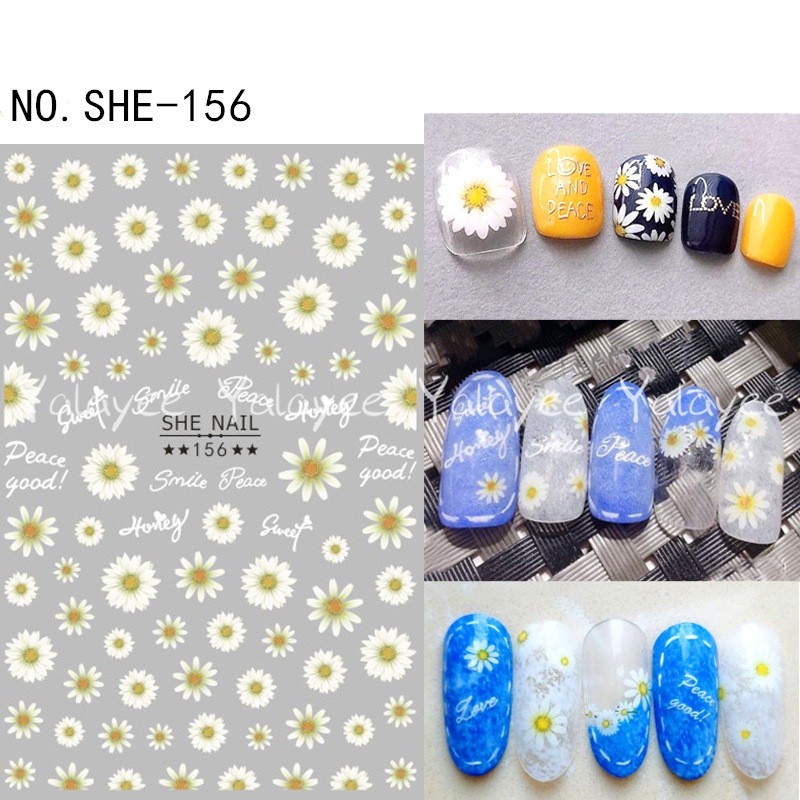 Yalayee [Nhãn Dán] のNhãn Dán Trang Trí Siêu Mỏng Hình Hoa Cúc BIGBANG Kwon Zhilong Daisy/Sunflower Phong Cách Nhật Bản Phổ Biến