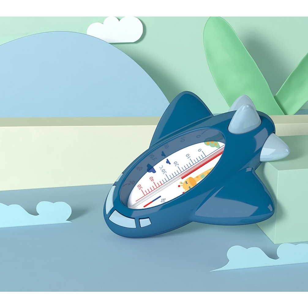 Nhiệt kế đo nước cao cấp chính hãng chuyên dùng đo nhiệt độ nước tắm hình máy bay dễ thương cho bé, Thị Nắng Store