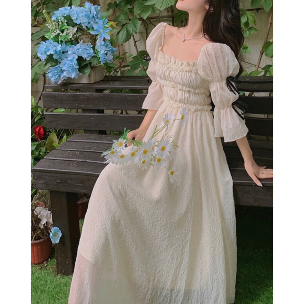 sẵn JANE’S Đầm xoè công chúa Vintage phong cách Paris dress cực xinh T1 | BigBuy360 - bigbuy360.vn