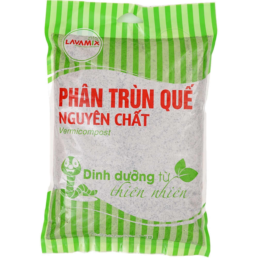 [Mã LIFEXANH03 giảm 10% đơn 500K] Phân Trùn Quế LAVAMIX Nguyên Chất Đã Sơ Chế 2kg (PLV-001)