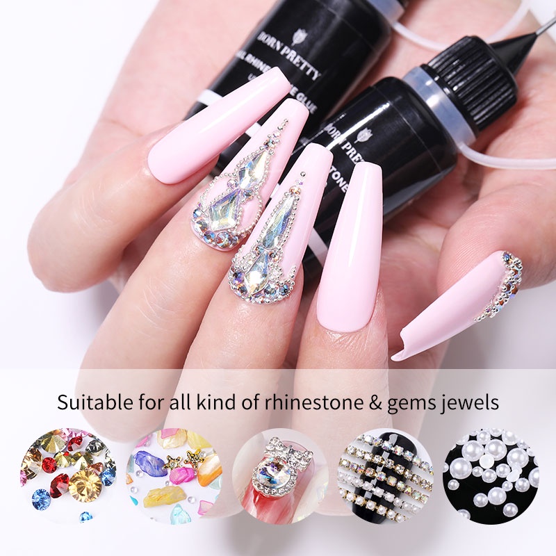 Gel đính đá BORN PRETTY trang trí móng tay cao cấp 10g