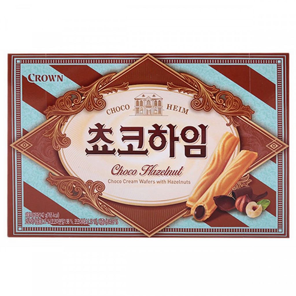 Bánh Quế Crown Choco Heim  Hộp142 Gram - Nhập Khẩu Hàn Quốc