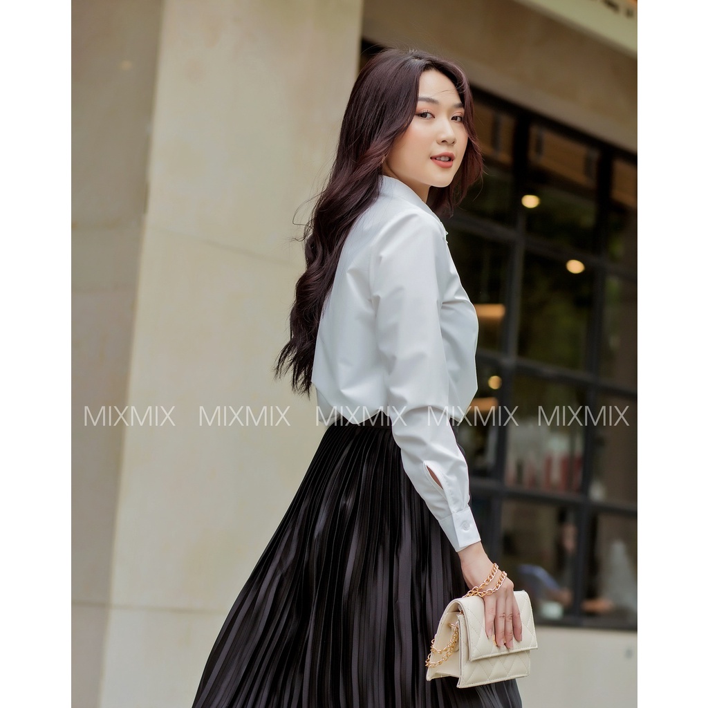 Áo sơ mi kate - MIXMIX - Hàng thiết kế - Hình chụp thật