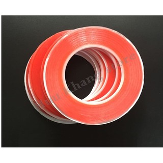 Băng dính đỏ 2 mặt | 3mm | 5mm