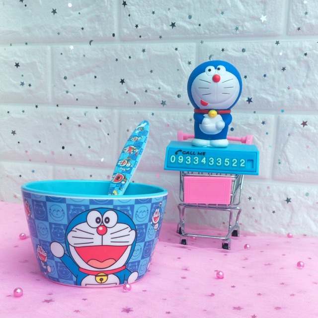 Set combo bàn ăn Doremon Doraemon