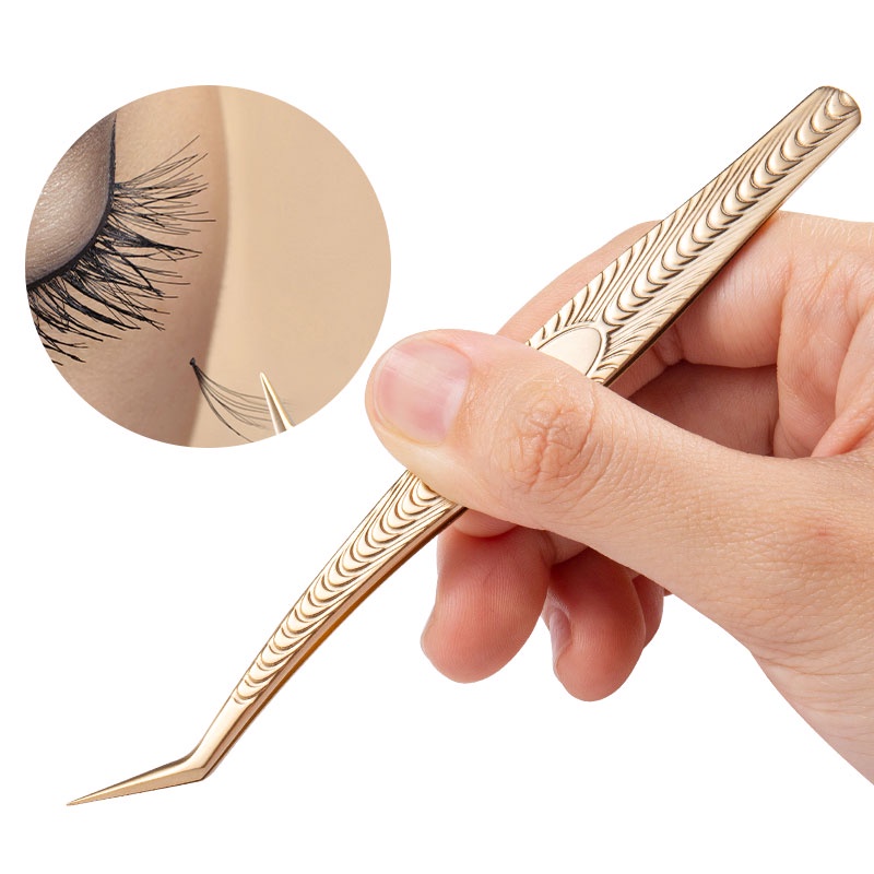 1 Nhíp Gắn Mi Giả Bằng Thép Không Gỉ Độ Chính Xác Cao Chống Tĩnh Điện