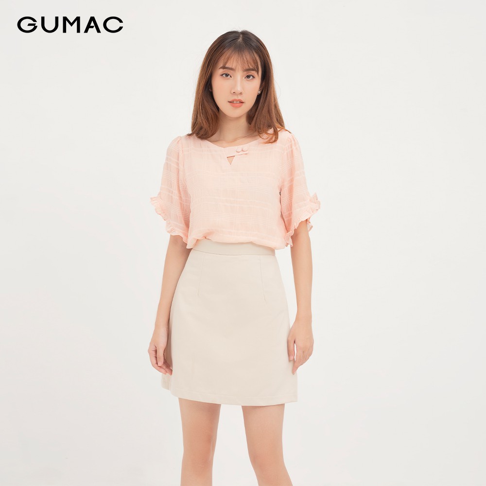 Áo nữ cổ tròn 2 nút AA12137 GUMAC