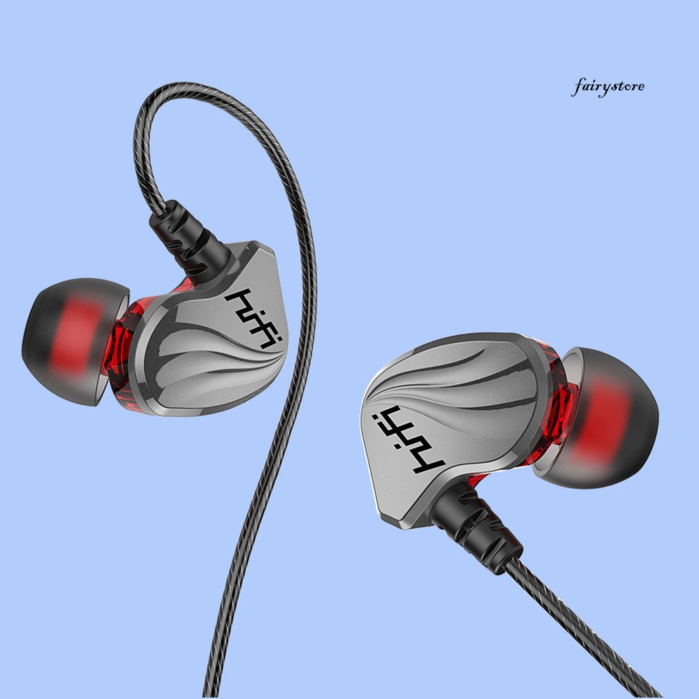 Tai Nghe Thể Thao Fs + 6d 4 Lõi Kép 3.5mm Hifi