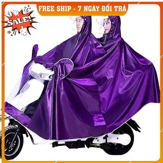 [FREESHIP TOÀN QUỐC] Áo mưa 2 đầu, 1 đầu phản quang vải dù ép PVC chống rách có kính che mặt cao cấp T&C