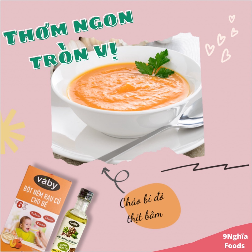 Bột nêm rau củ thơm ngon cho bé ăn dặm từ 6 tháng tuổi - lẻ 1 gói 8gr