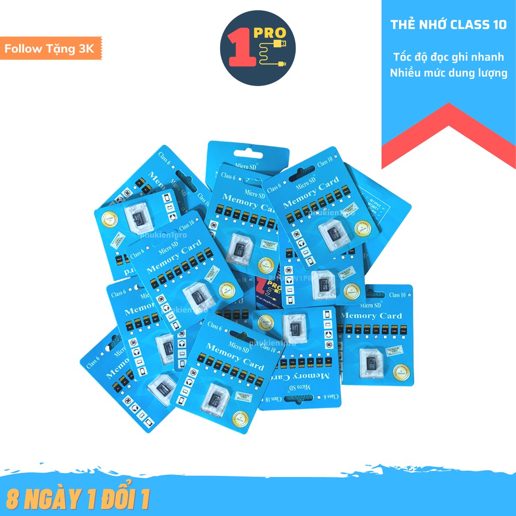 Thẻ nhớ micro SD class 10 tốc độ cao, 8GB 16GB 32 GB | BigBuy360 - bigbuy360.vn