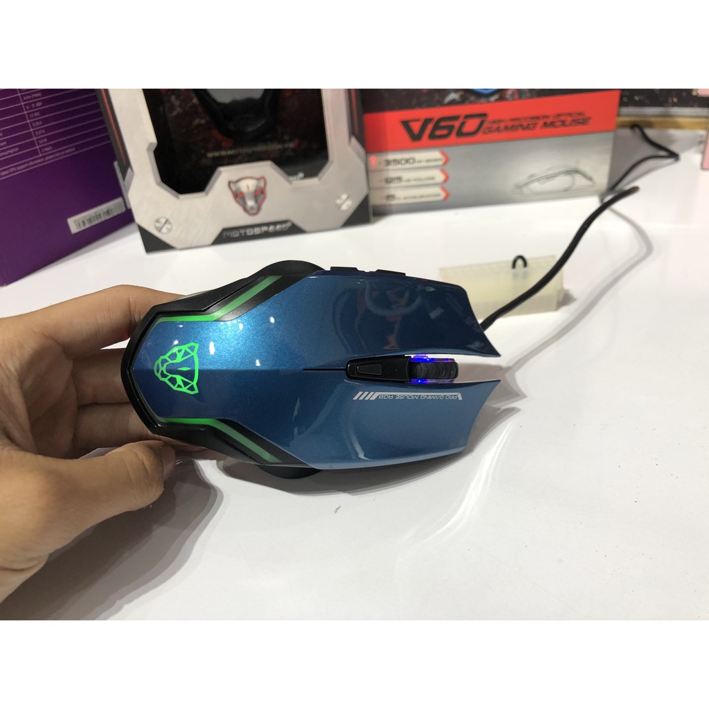 Chuột Gaming Giá Rẻ Motospeed F60 RGB - Chuột Gaming Motospeed F60 RGB