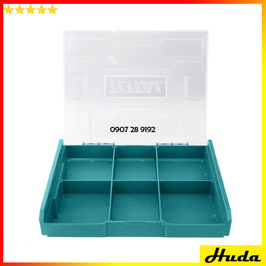 Hộp nhựa đựng dụng cụ đồ nghề 340 * 250 * 60mm nhựa cứng chịu va đập Total THKTV02