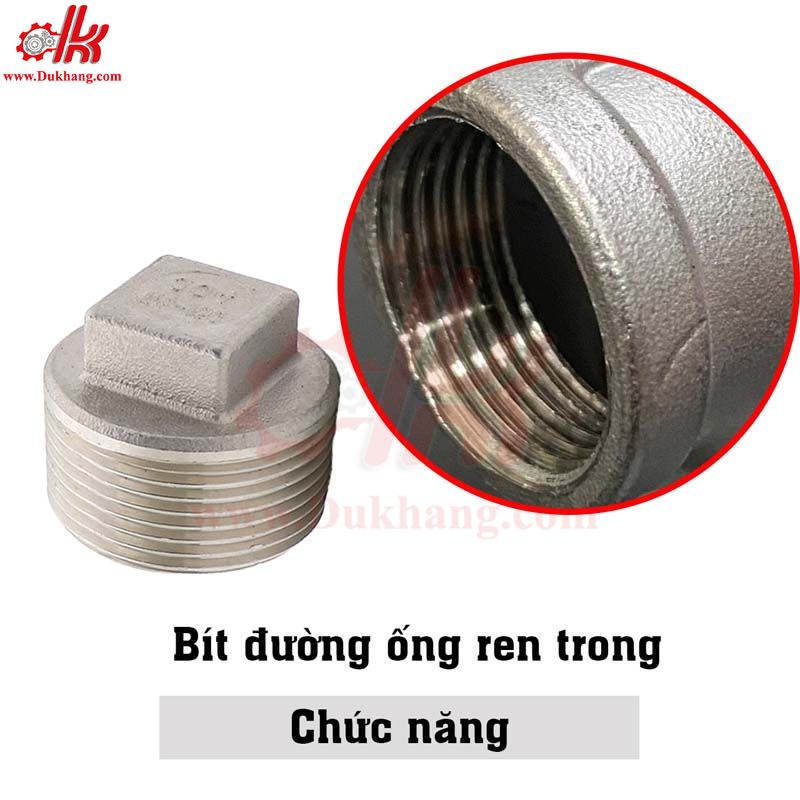 Bít ren ngoài inox 304