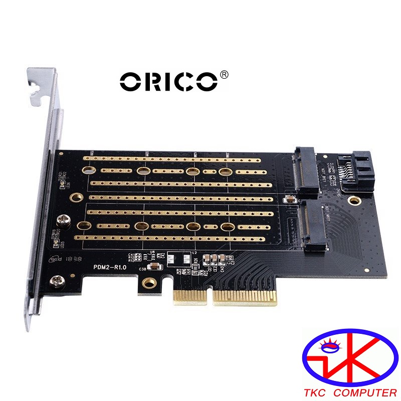 Card mở rộng Orico PDM2-Adapter gắn SSD M.2 NVMe và SATA cho máy tính bàn