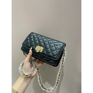  Túi xách nữ túi đeo chéo CK trần trám mềm khoá gập- Ảnh chụp thật 