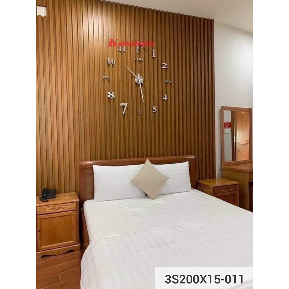 Lam sóng kosmos, lam trụ, Lam sóng cao, nhựa nguyên sinh cao cấp, Kt 205x30x3000mm