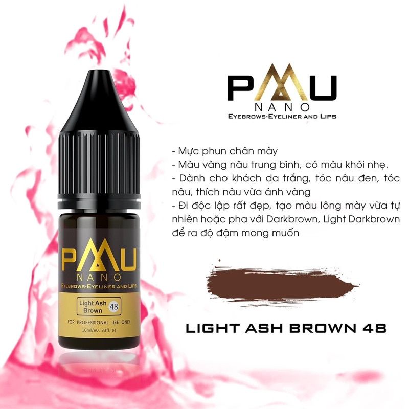 Mực phun xăm PMU hàng chính hãng full chai giá sỉ