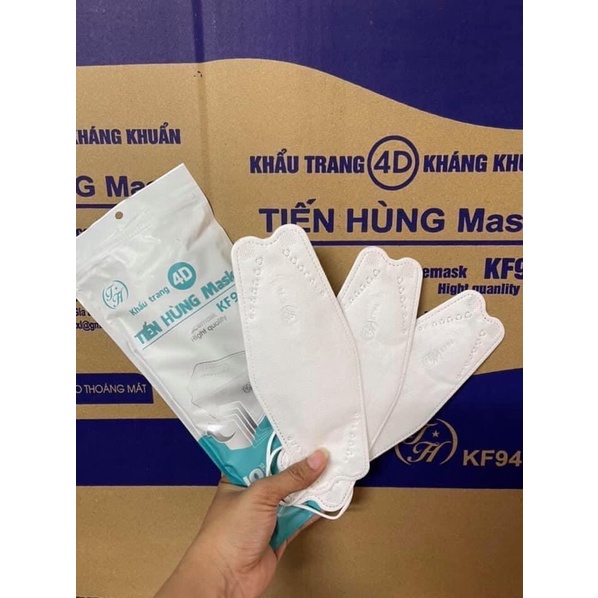 1 THÙNG Khẩu trang Tiến Hùng MASK, tiêu chuẩn Hàn quốc KF94, (30 GÓI = 300 CÁI 1 THÙNG)