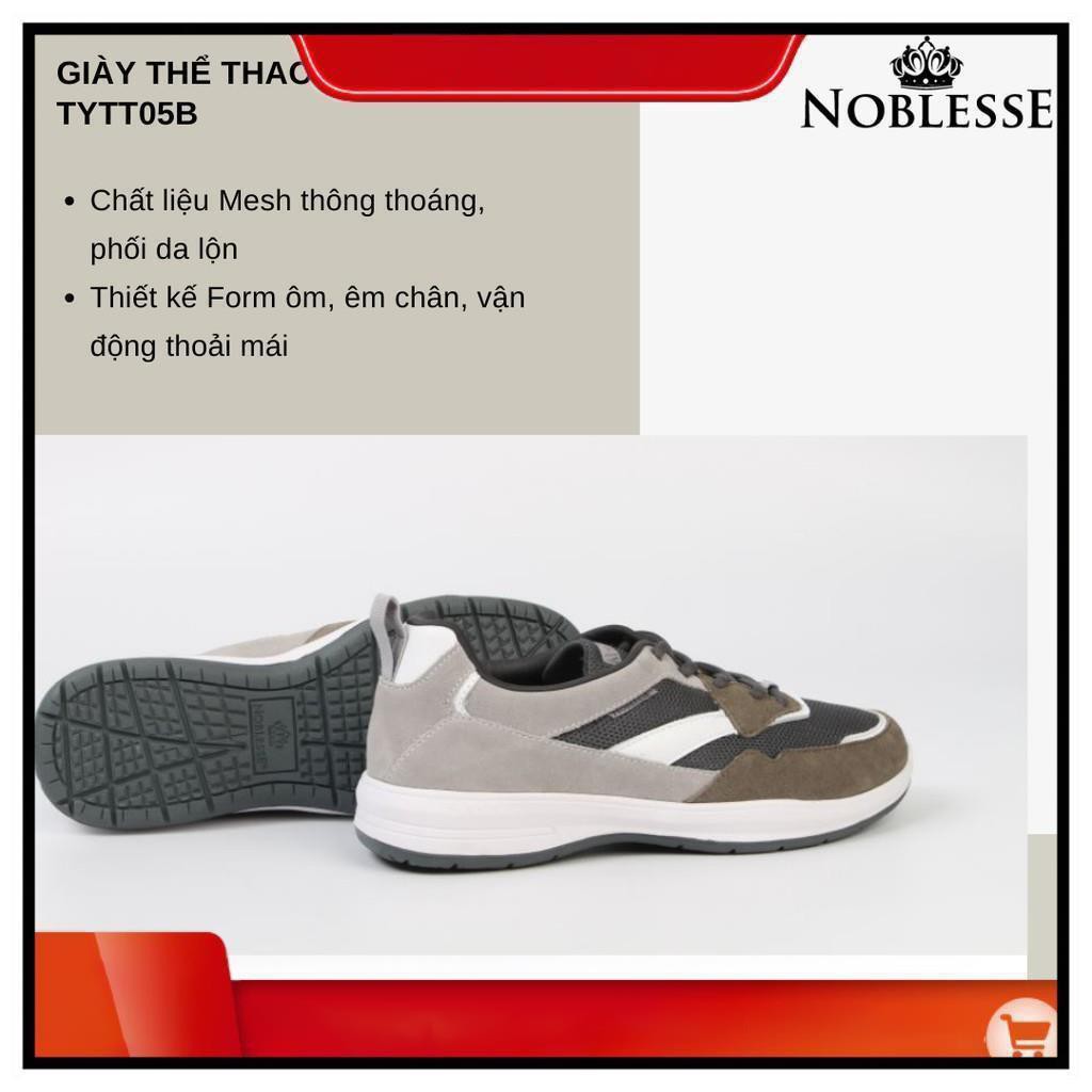 GIÀY THỂ THAO NAM DA LỘN CỔ THẤP THỜI TRANG CHÍNH HÃNG NOBLESSE TYTT05B