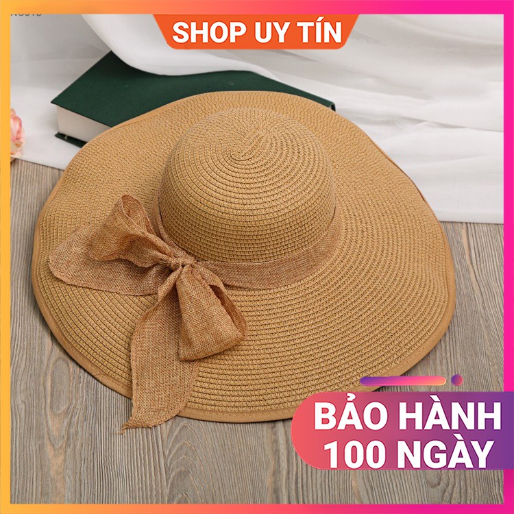 Mũ Đi Biển - Nón Cói Rộng Vành Vintage Cao Cấp Nữ Đẹp