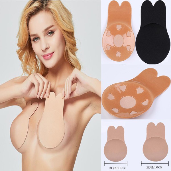 Miếng Dán Ngực Silicone Hình Tai Thỏ Chống Chảy Xệ